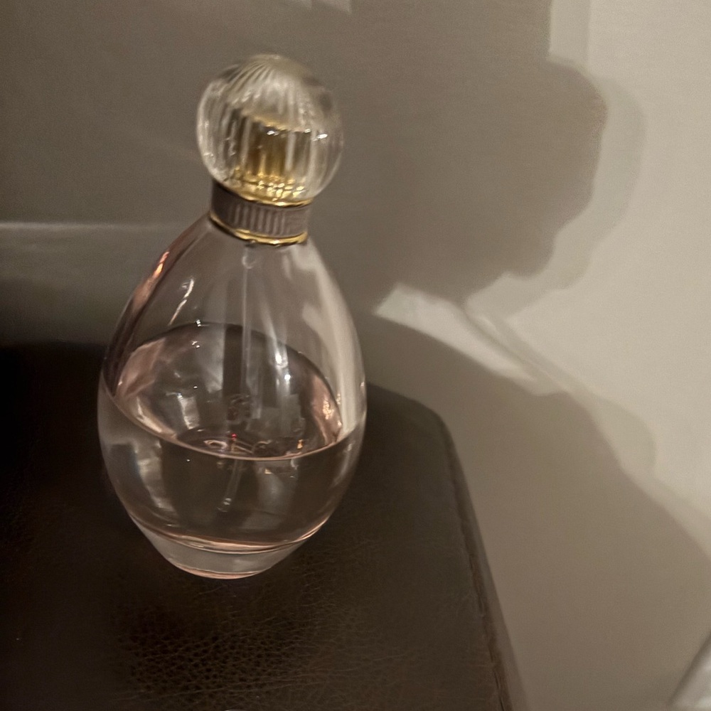 Lovely by Sarah Jessica Parker Perfume Bottle with Gold and Pink Accents